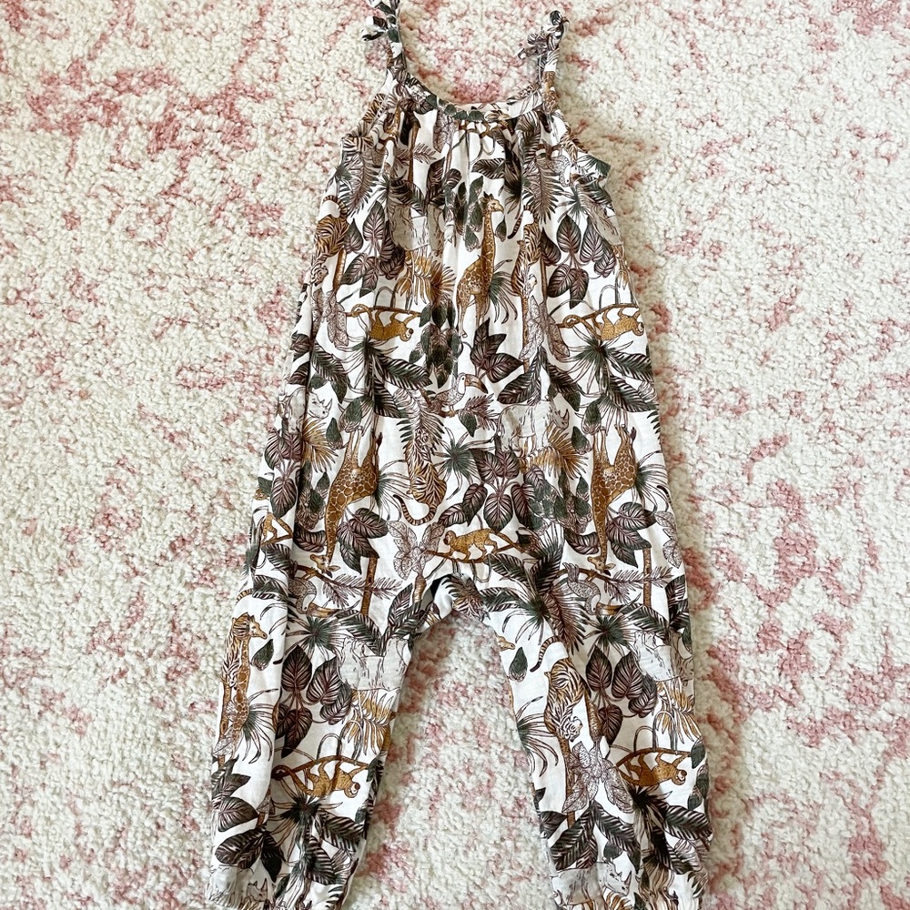 Safari Baby Girl Romper